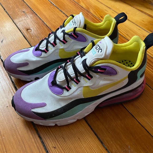 nike air max 270 react bright violet womens